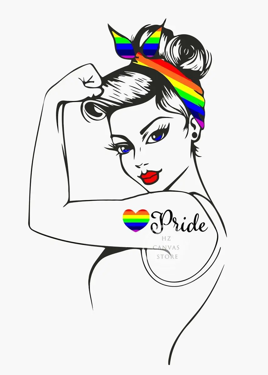 Plakat tęcza pride – abstrakcyjna kolorowa dekoracja Jasnoszary