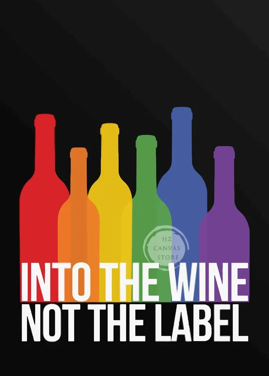 Plakat tęcza pride – abstrakcyjna kolorowa dekoracja Pomarańczowy