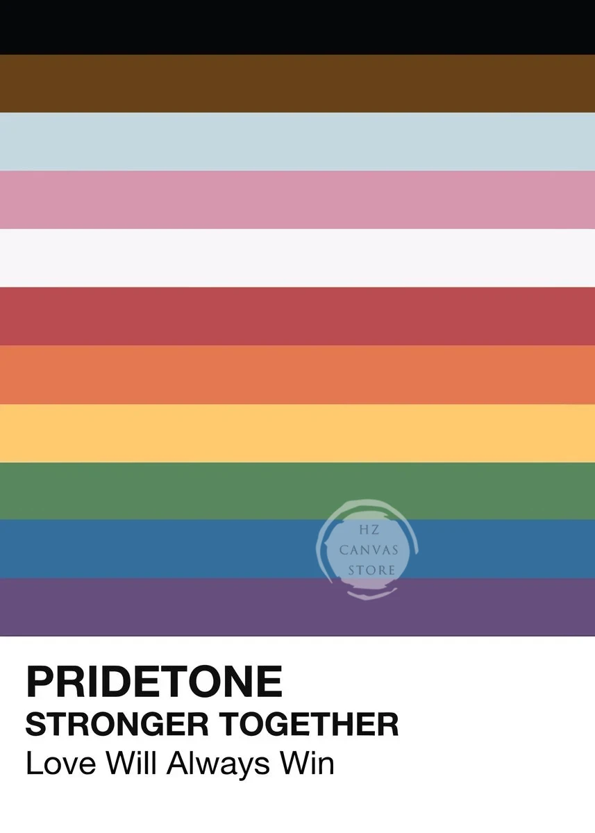 Plakat tęcza pride – abstrakcyjna kolorowa dekoracja Zielony
