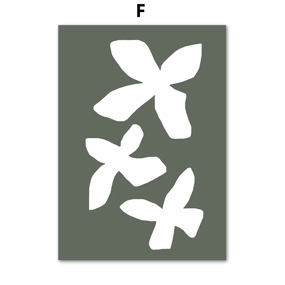 Plakat abstrakcyjny tulipan i monstera Jasnoszary