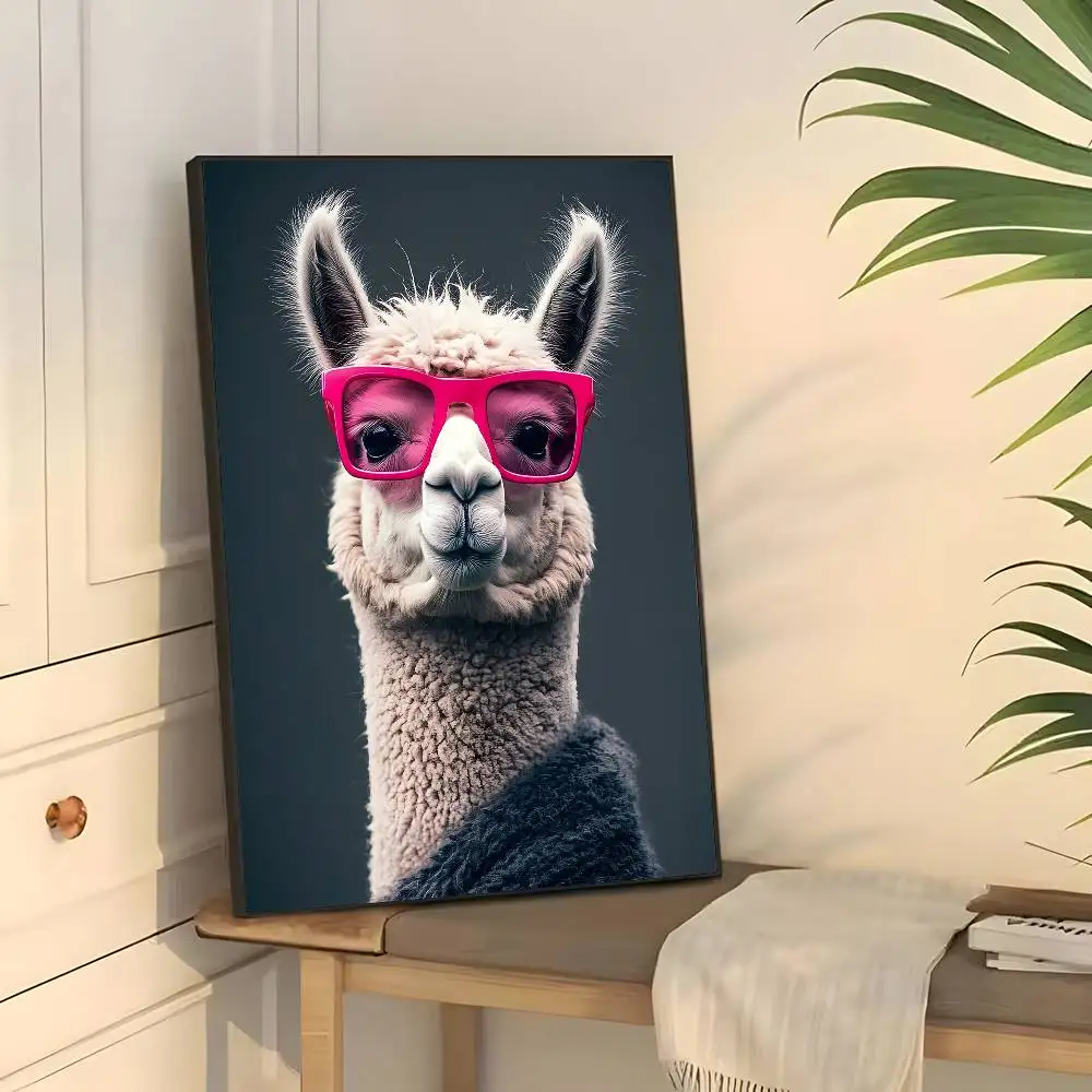 Plakat modny tygrys bąbelkowy Burgundia