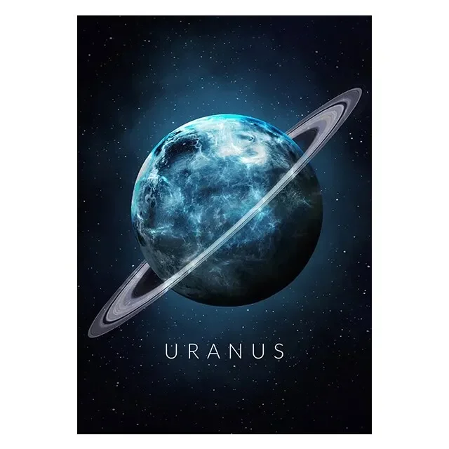 Plakat Układ Słoneczny - planety i kosmos Granatowy