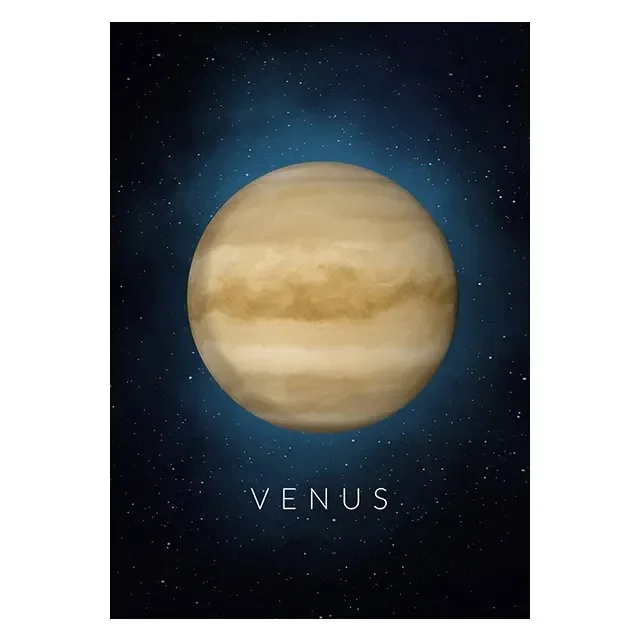 Plakat Układ Słoneczny - planety i kosmos Jasnoszary