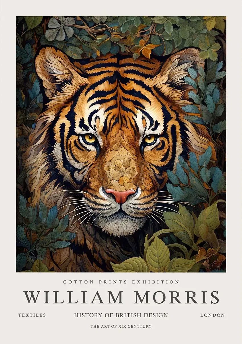 Plakat vintage botaniczny sowa i motyle Kolba