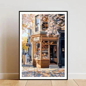 Plakat vintage do kawiarni z motywem kawy Czekolada