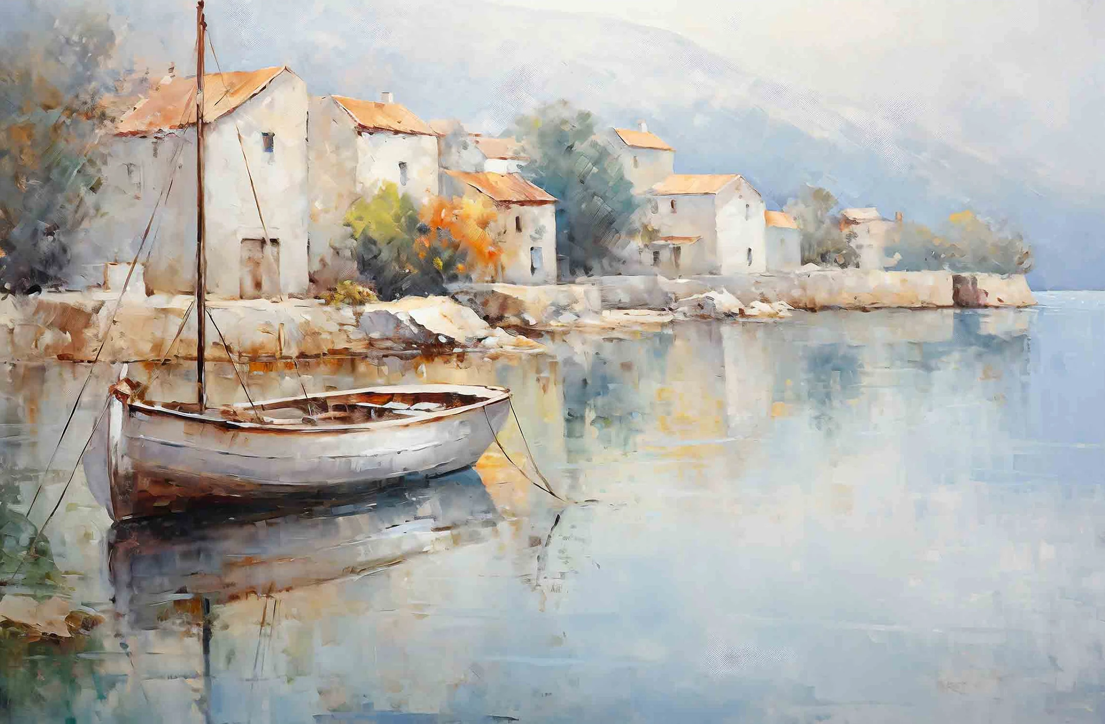 Plakat vintage krajobraz wybrzeża Amalfi Ciemny szary
