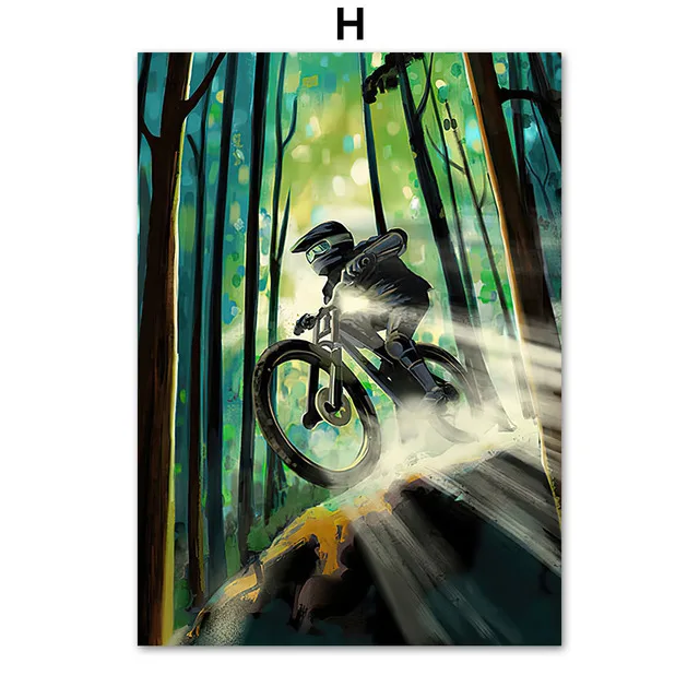 Plakat vintage z rowerem Live To Ride Burgundia