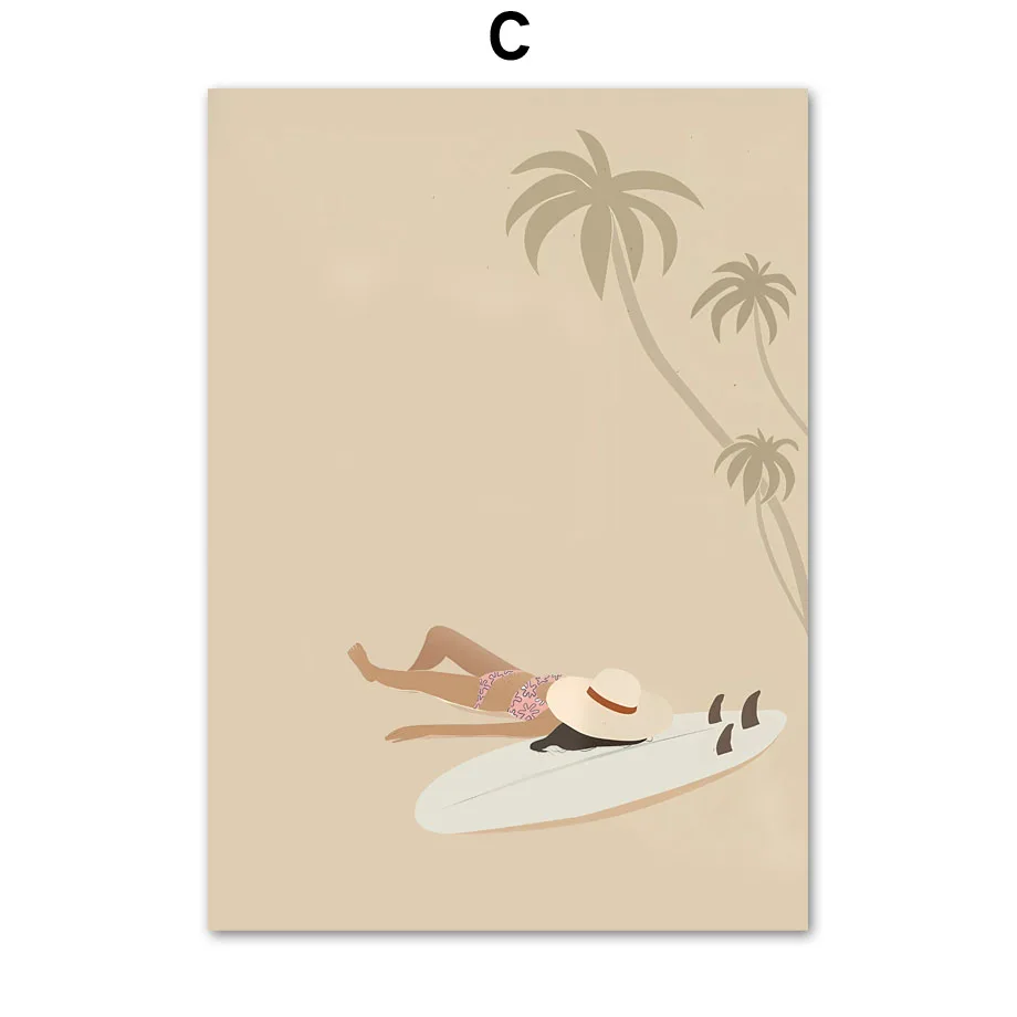 Wieloryb i surfing - letni plakat morski Czerwony