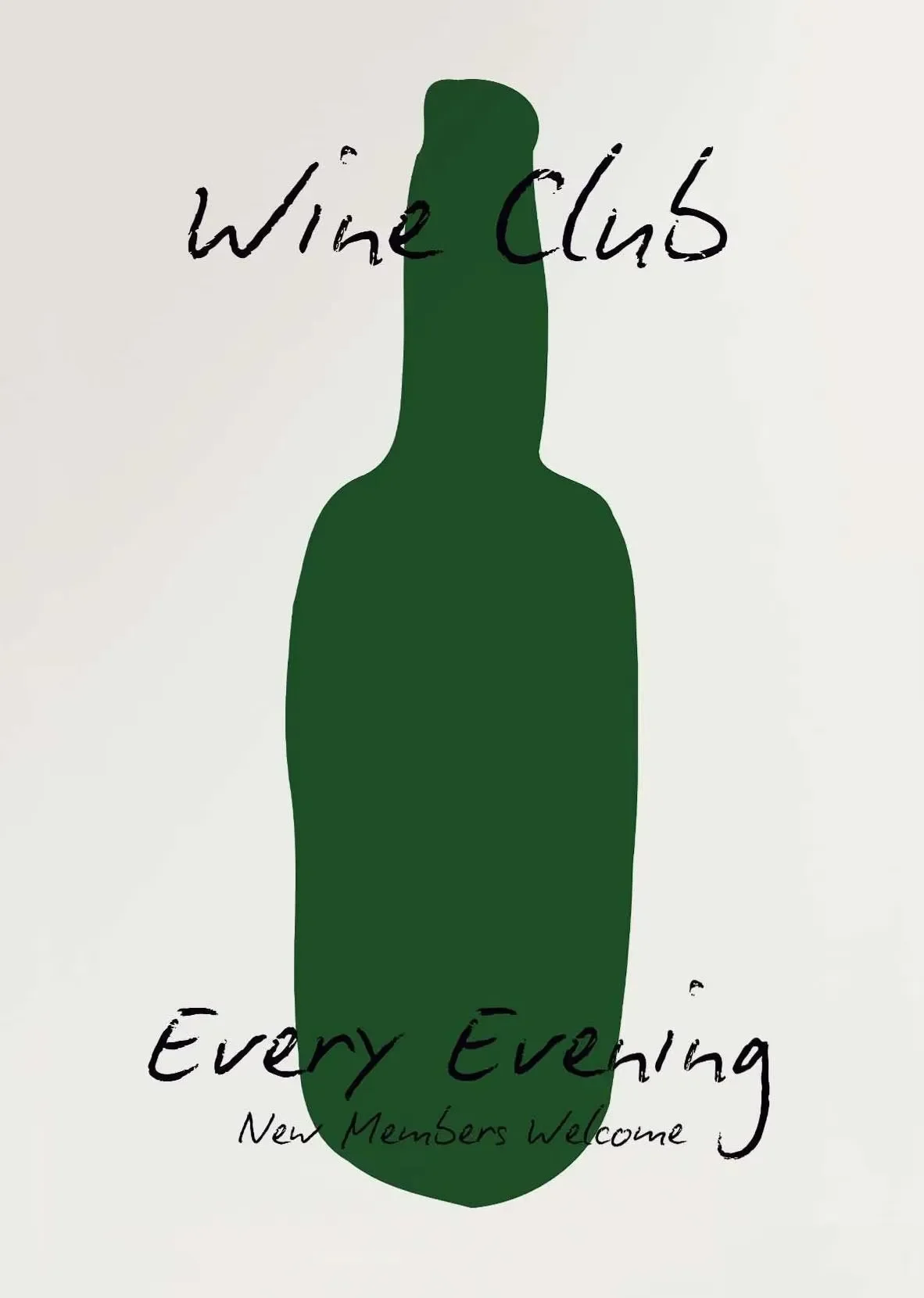 Wino, kawa i herbata - plakat kulinarny do kuchni Jasnożółty