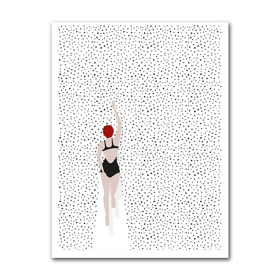 Wino i kawa o świcie - minimalistyczny plakat do kuchni Czerwony