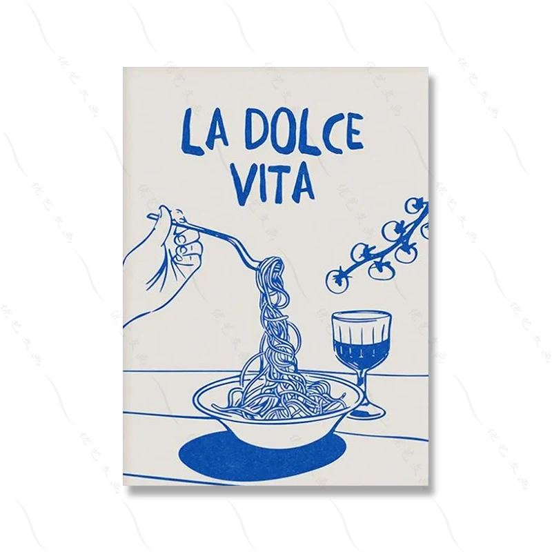 Włoskie lato Dolce Vita - zestaw grafik Fioletowy