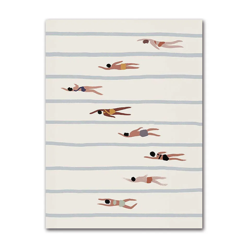 Żaglówka i ocean - minimalistyczny plakat Biały
