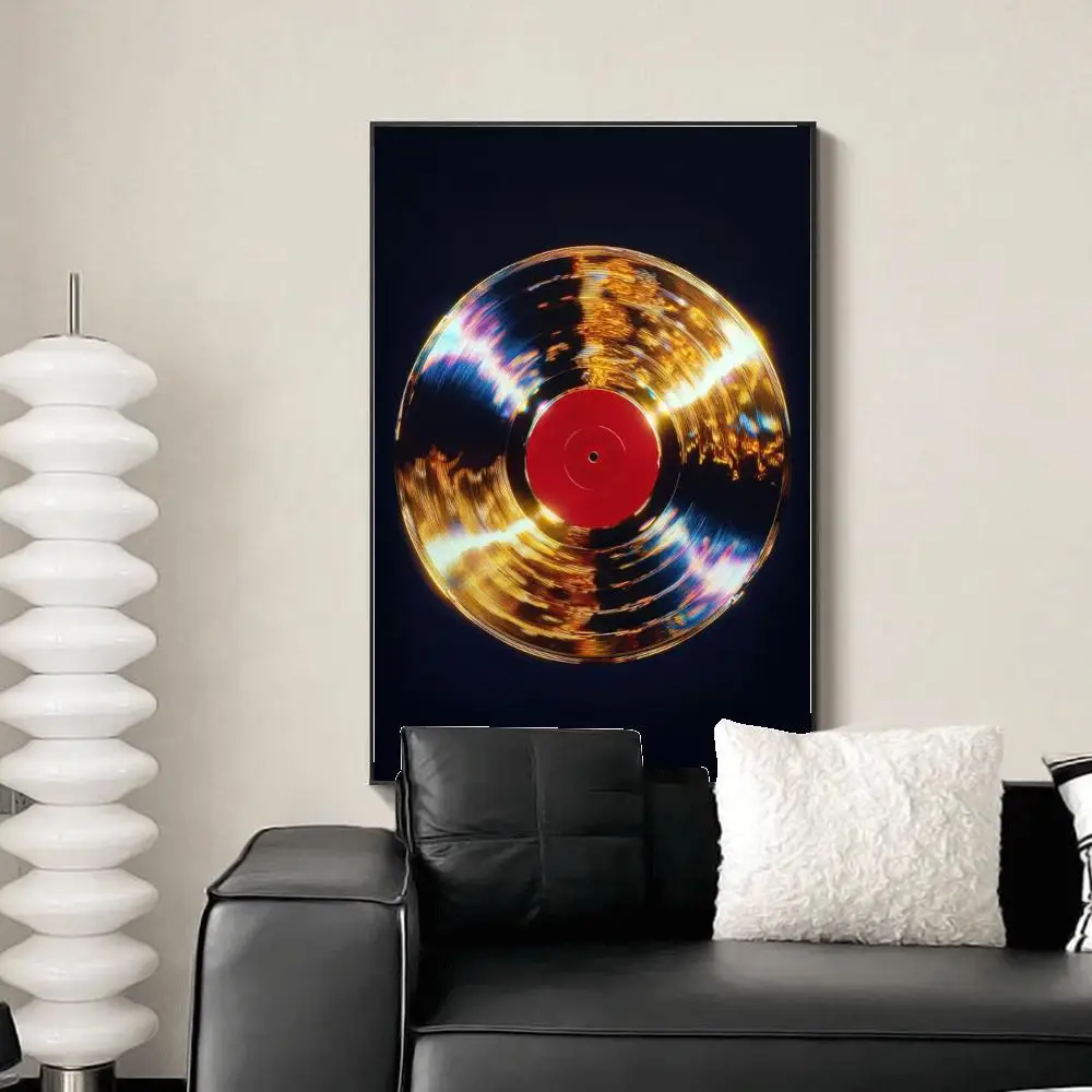 Plakat złota płyta Voyager Szary