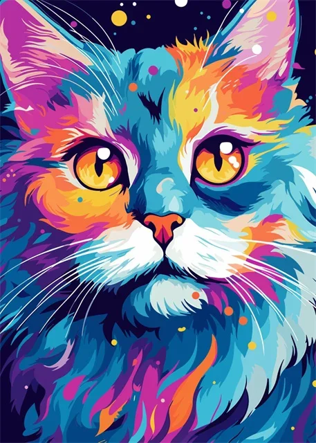 Plakat dzikie zwierzęta pop art graffiti Khaki