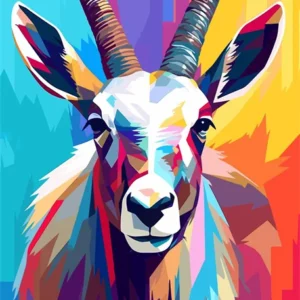 Plakat dzikie zwierzęta pop art graffiti Złoto