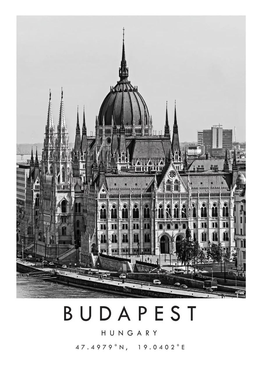 Zestaw plakatów podróżniczych ze stolicami Europy Zielony
