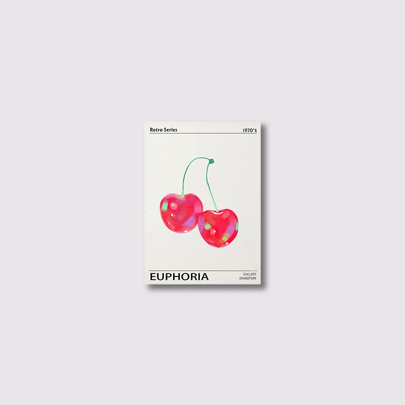 Zestaw 3 plakatów retro z abstrakcyjnym gradientem żółty