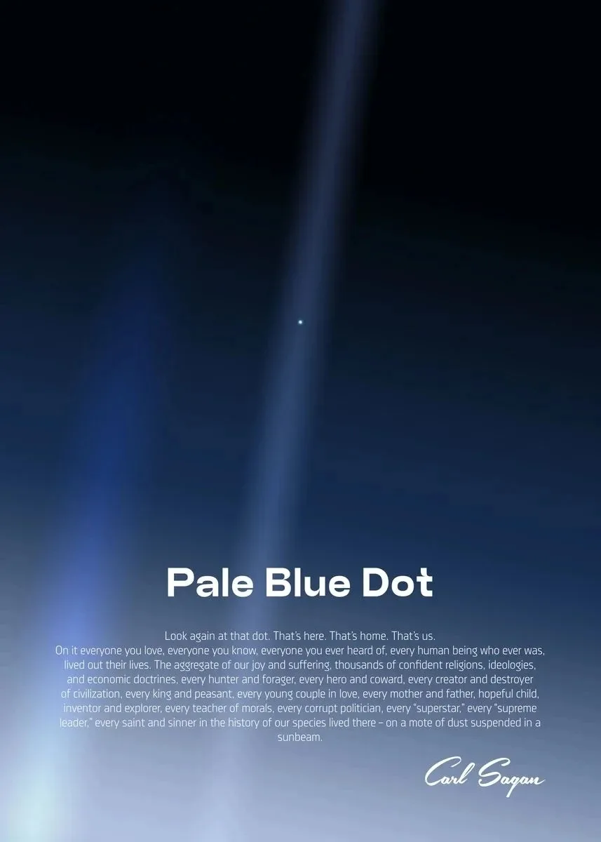 Planeta Ziemia w kropki plakat kosmiczny Biały