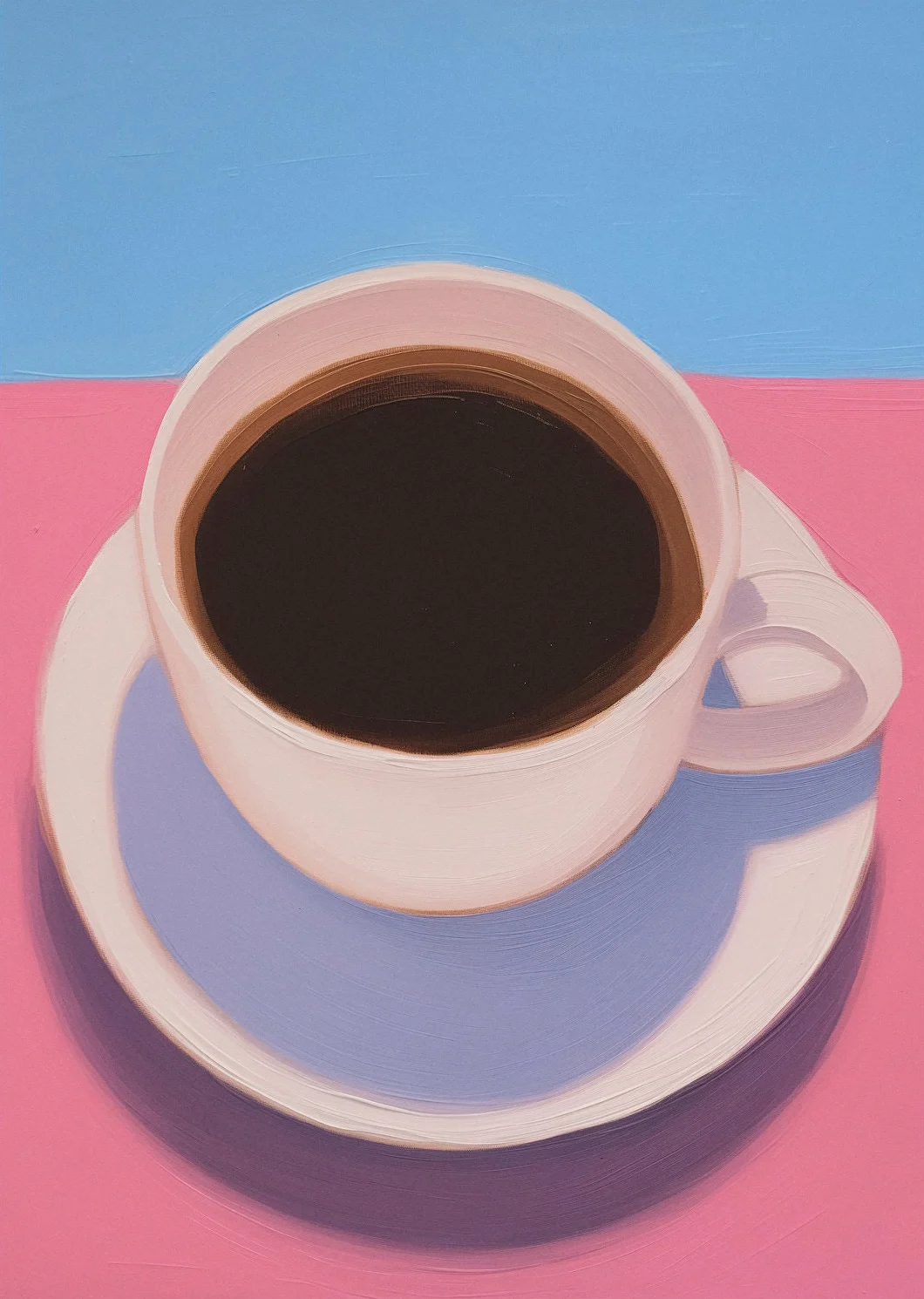 Pomarańcze i espresso - retro plakat do kuchni Pomarańczowy