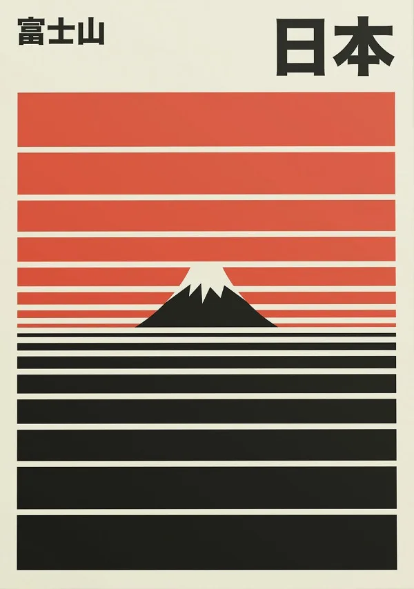 Ramen i kot szczęścia - japoński plakat minimalistyczny Niebieski