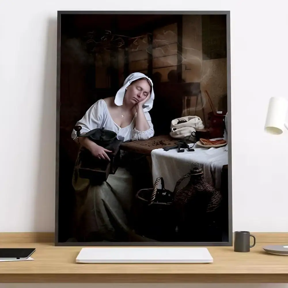 Reprodukcja obrazu Vermeera plakat żółty