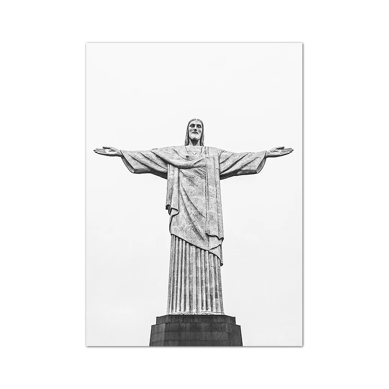 Rio de Janeiro czarno-biała fotografia Czarny
