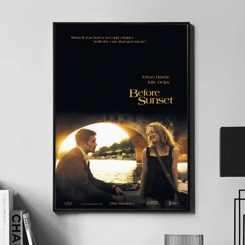 Romantyczny plakat typograficzny - wschód słońca żółty