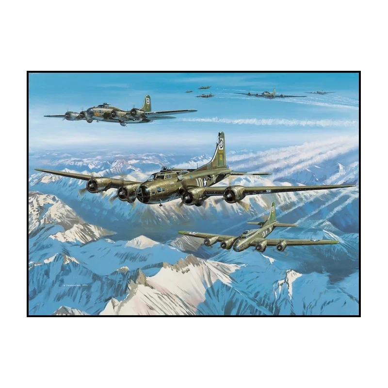 Samolot turbinowy - plakat vintage Ciemny szary