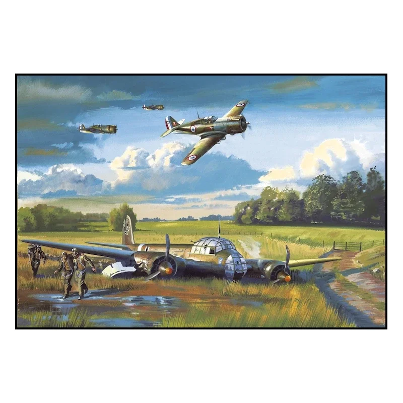 Samolot turbinowy - plakat vintage Fioletowy/фиолетовый