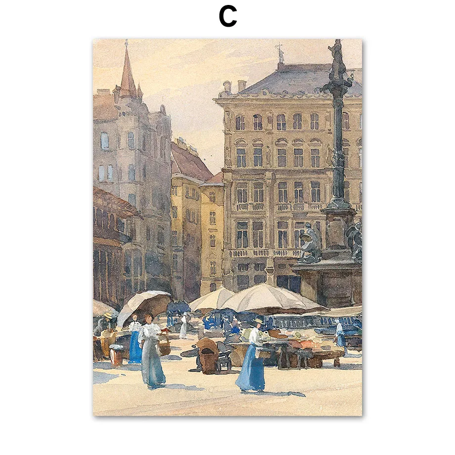 Skandynawski abstrakcyjny kwiat vintage Czerwony