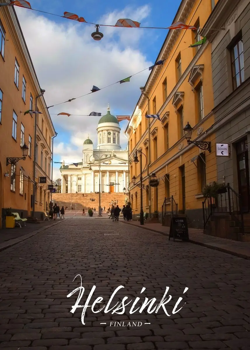 Slynne miasta swiata - plakat na plotnie Różowy