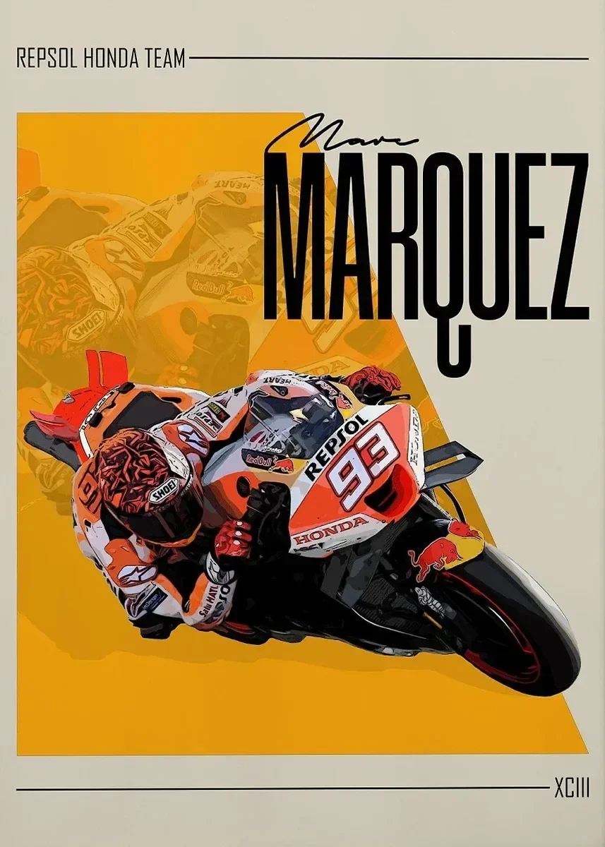 Sporty motorowe - nowoczesny plakat na płótnie Czerwony