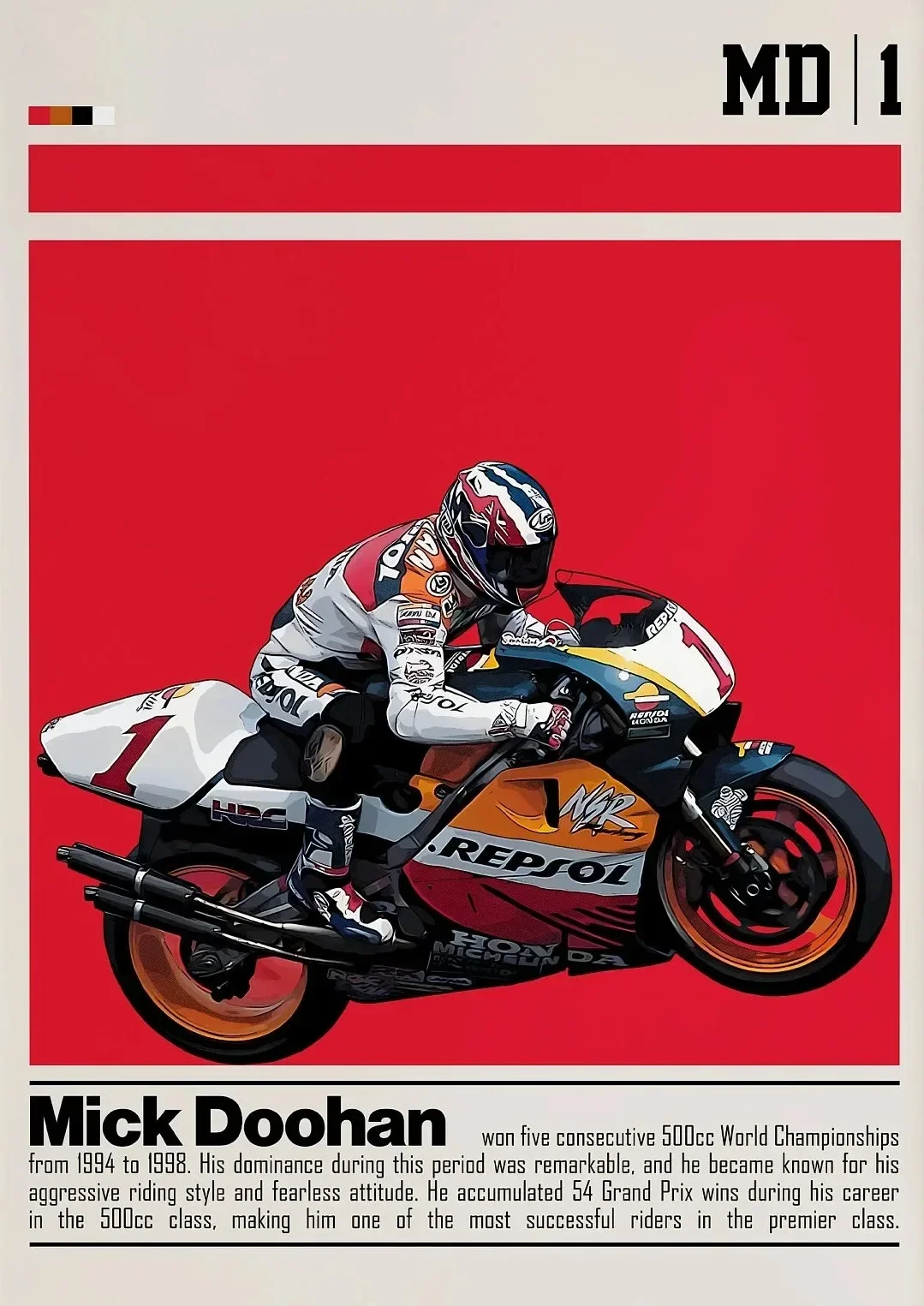 Sporty motorowe - nowoczesny plakat na płótnie Wielo