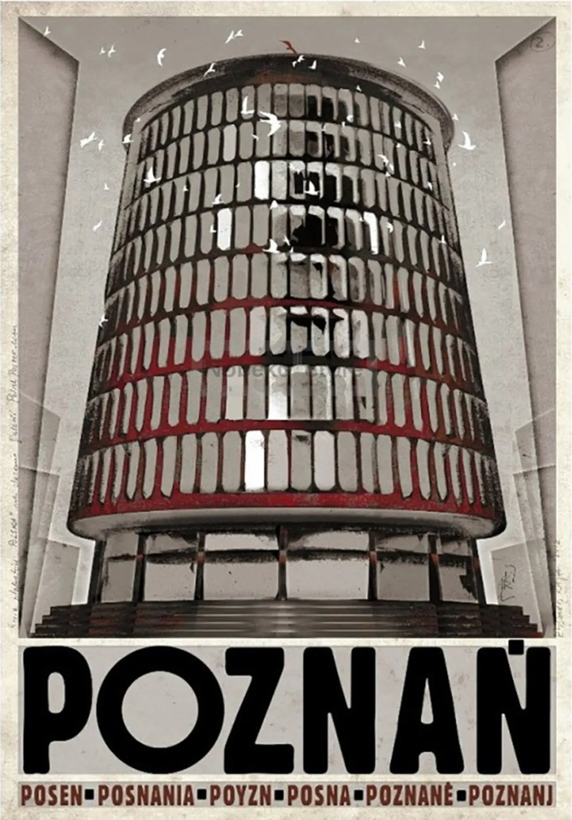 Tatry - retro plakat górski na płótnie Armijna zieleń