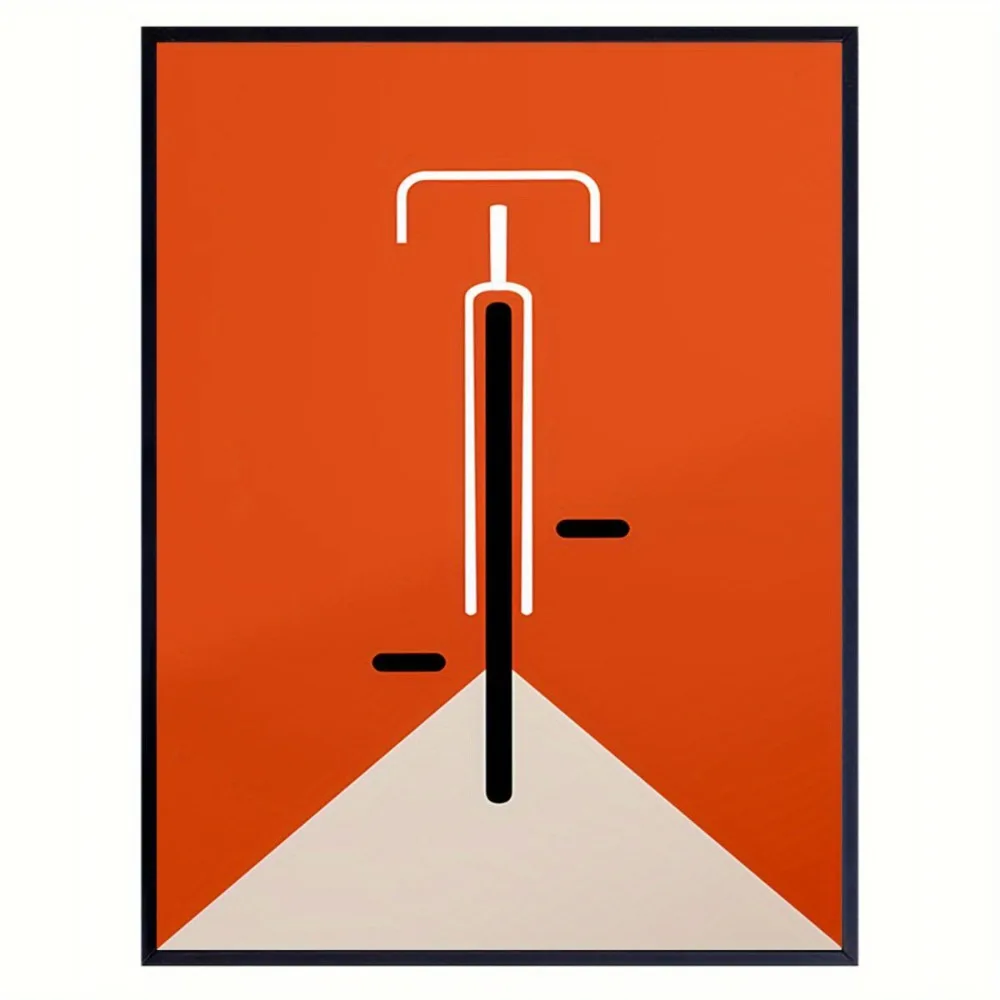 Vintage rower - plakat w stylu retro Biały