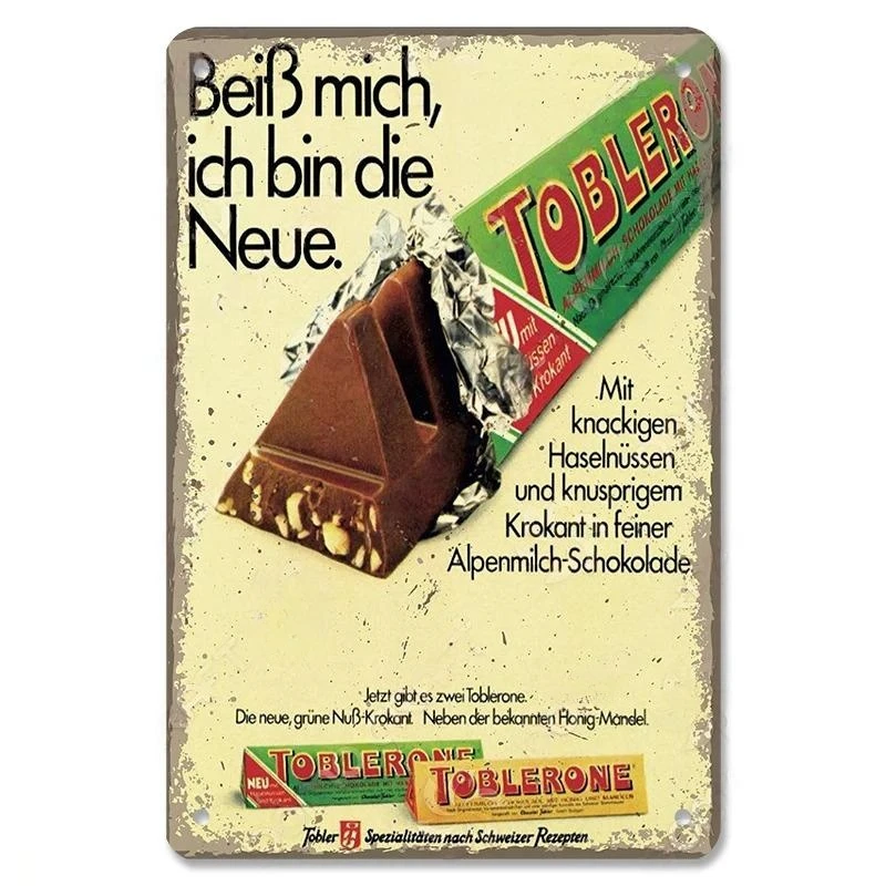 Vintage tabliczka czekolada i cukierki Czarny