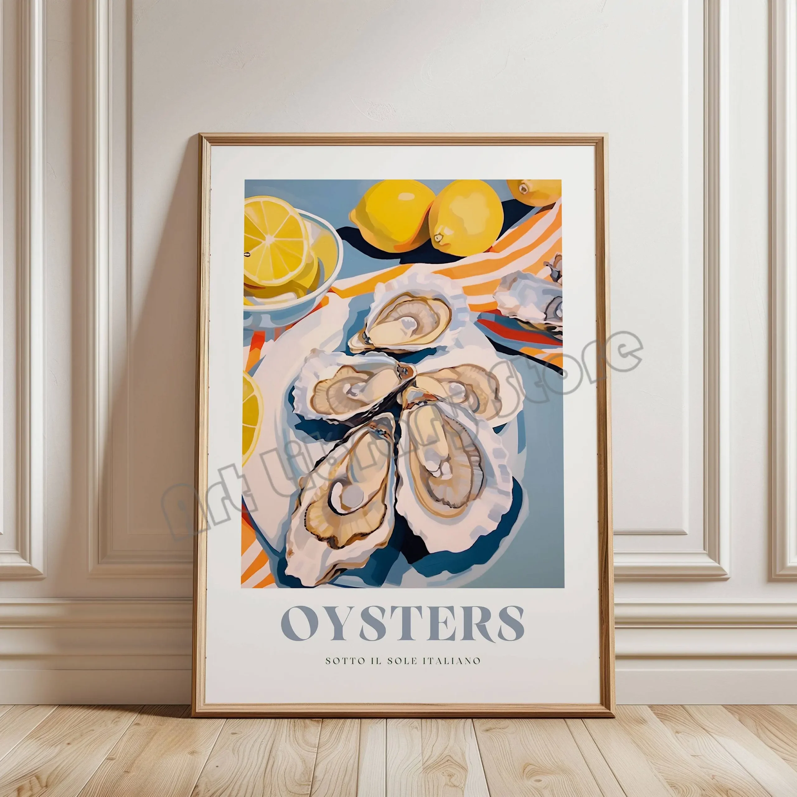 Włoskie przysmaki retro – plakat do kuchni Burgundia