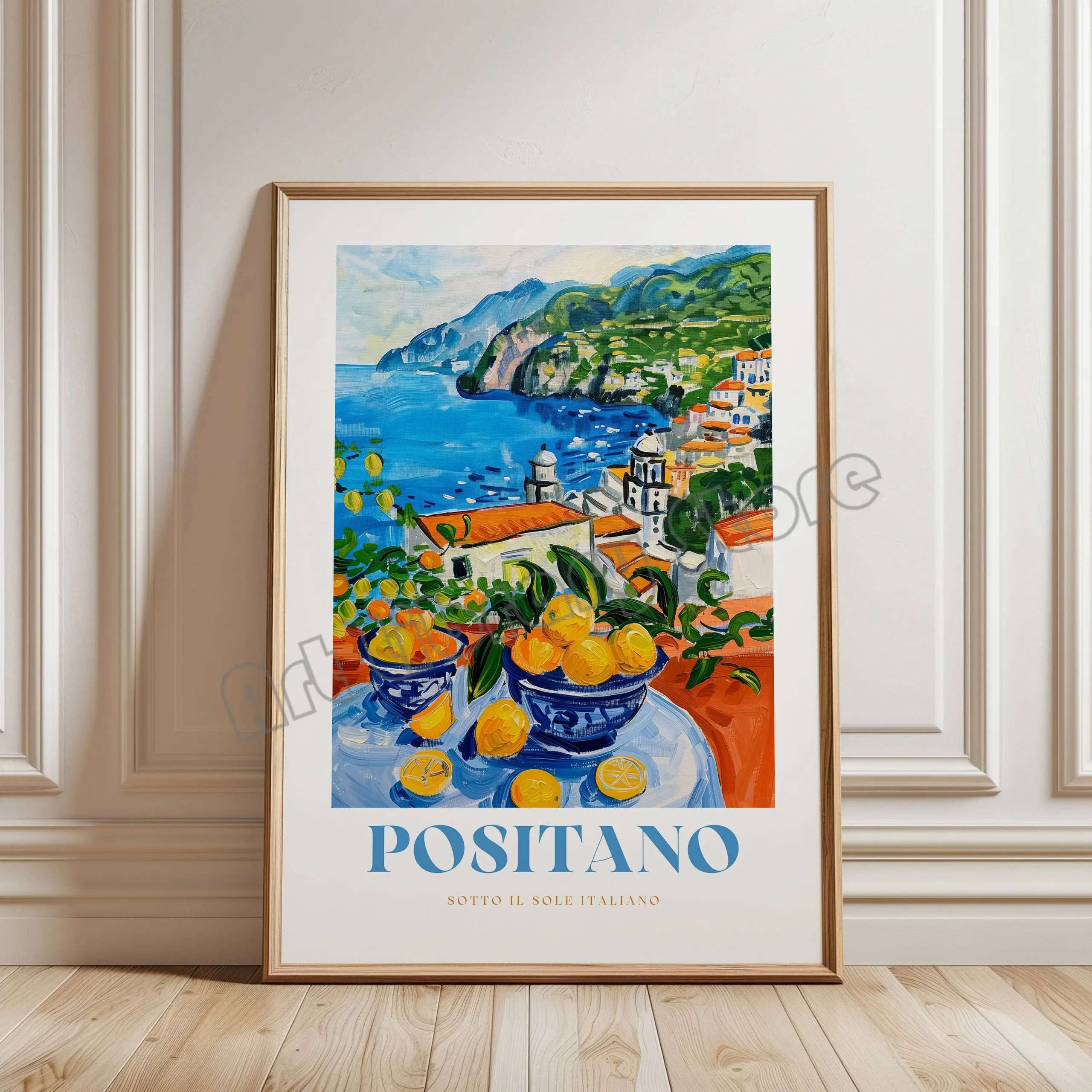 Włoskie przysmaki retro – plakat do kuchni Czerwony
