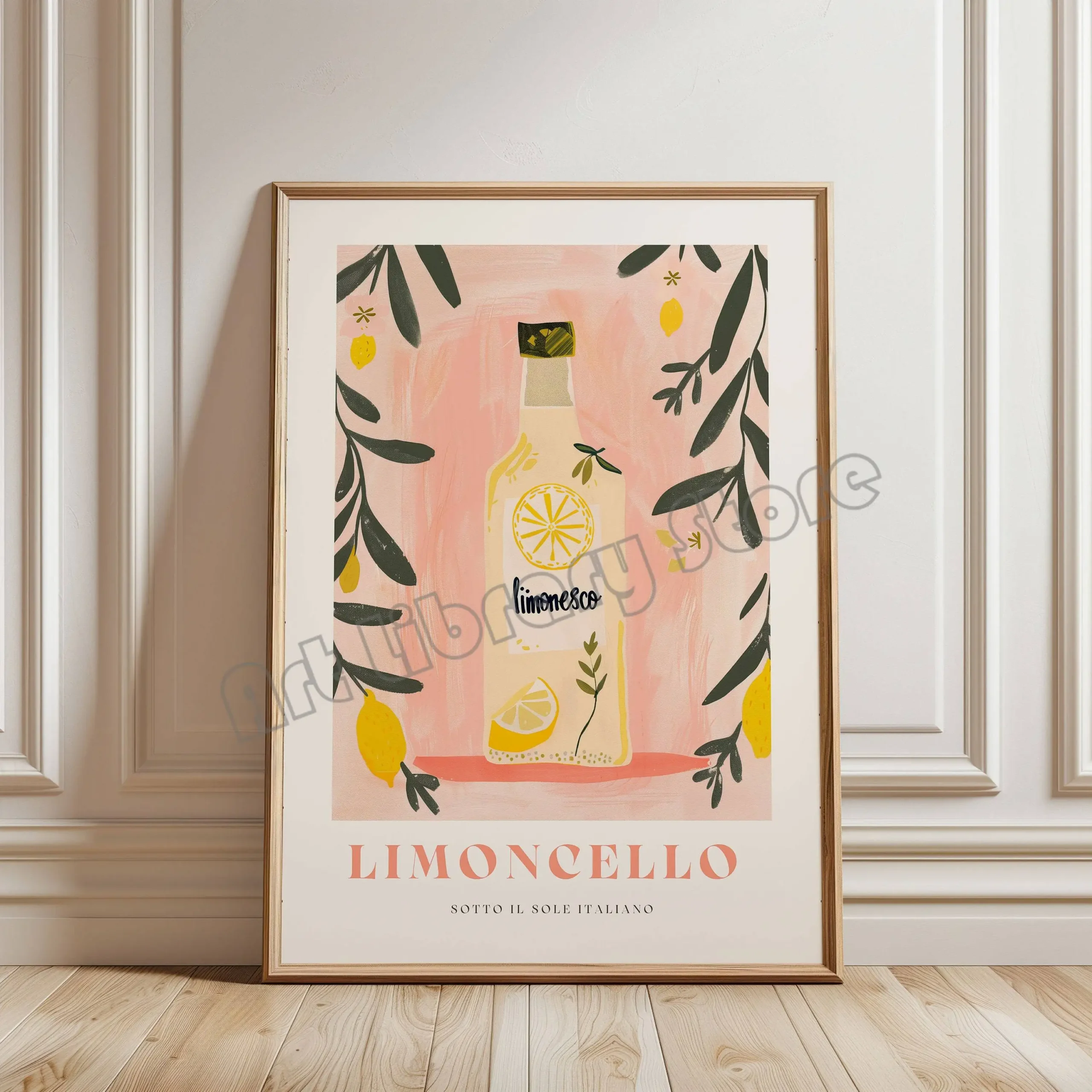 Włoskie przysmaki retro – plakat do kuchni Zielony