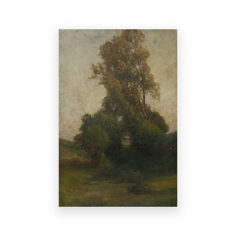 Żaglówka - akwarelowy plakat w stylu farmhouse Jasnozielony