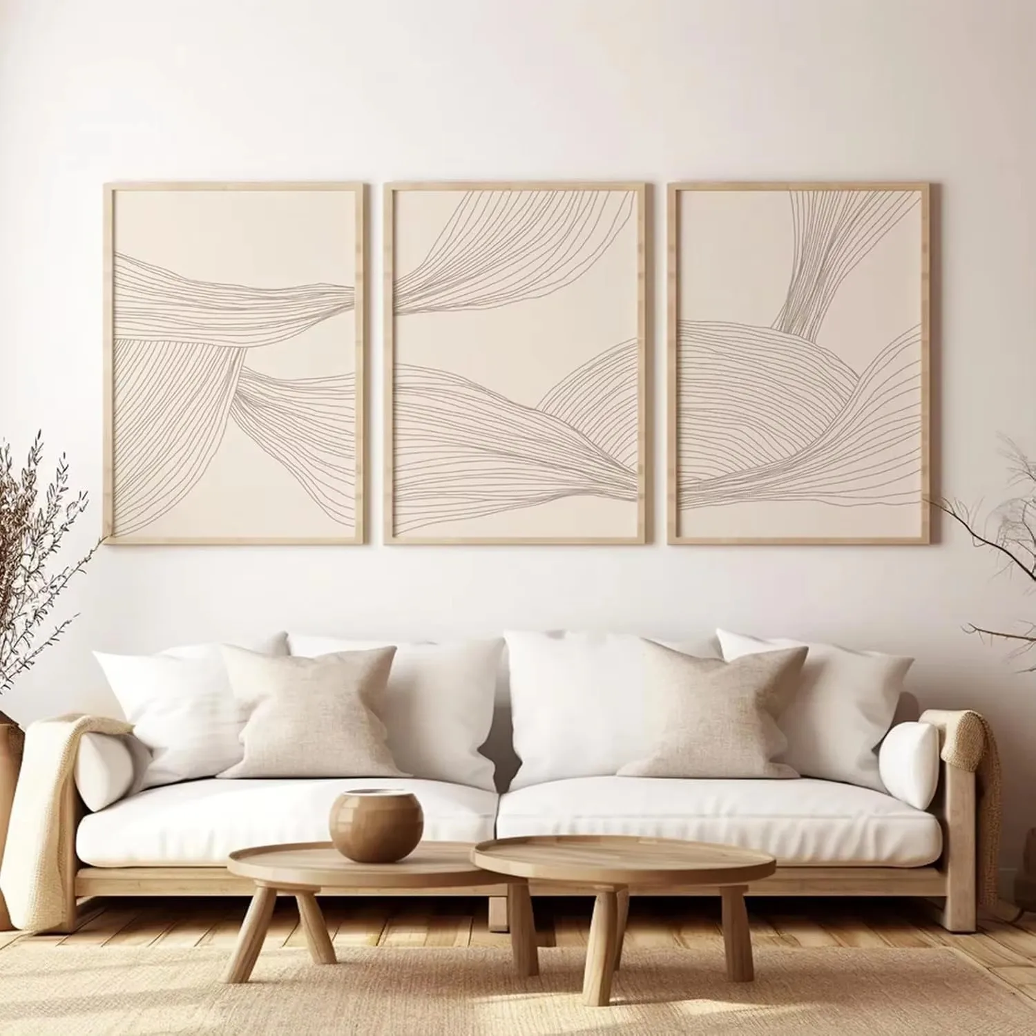 Zielono-złota geometria - zestaw 3 plakatów Granatowy