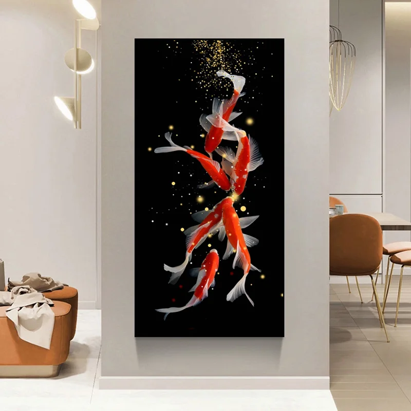 Złote karpie Koi feng shui Burgundia
